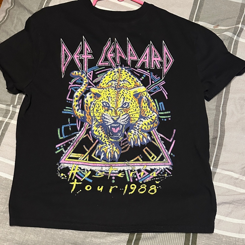 Def Leppard Kids Black Tour T-Shirt
